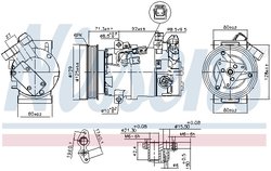 Compresor climatizare Nissens 890586