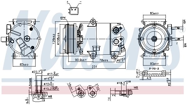 Compresor climatizare Nissens 890588