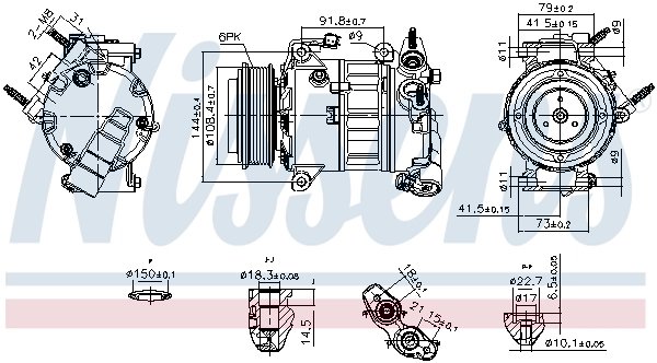 COMPRESOR CLIMATIZARE NISSENS 890589 - Compatibil cu FORD