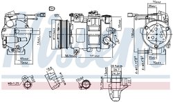 Compresor climatizare Nissens 890620