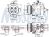 COMPRESOR CLIMATIZARE NISSENS 890624 - Compatibil cu MITSUBISHI