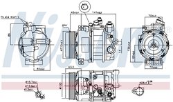 Compresor climatizare Nissens 890634
