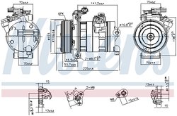 Compresor climatizare Nissens 890662