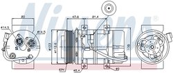COMPRESOR CLIMATIZARE NISSENS 89069 - Compatibil cu VOLVO