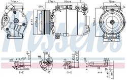 Compresor climatizare Nissens 890714