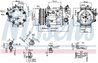 COMPRESOR CLIMATIZARE NISSENS 890744 - Compatibil cu CITROEN, PEUGEOT