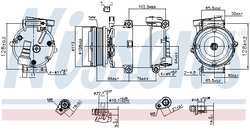 Compresor climatizare Nissens 890788