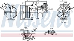 COMPRESOR CLIMATIZARE NISSENS 890776 - Compatibil cu VOLVO