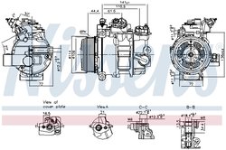 COMPRESOR CLIMATIZARE NISSENS 890793 - Compatibil cu FORD
