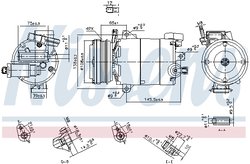 COMPRESOR CLIMATIZARE NISSENS 890794 - Compatibil cu FORD