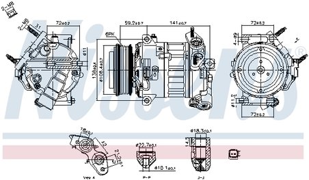 Compresor climatizare Nissens 890796