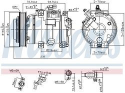 Compresor climatizare Nissens 890882