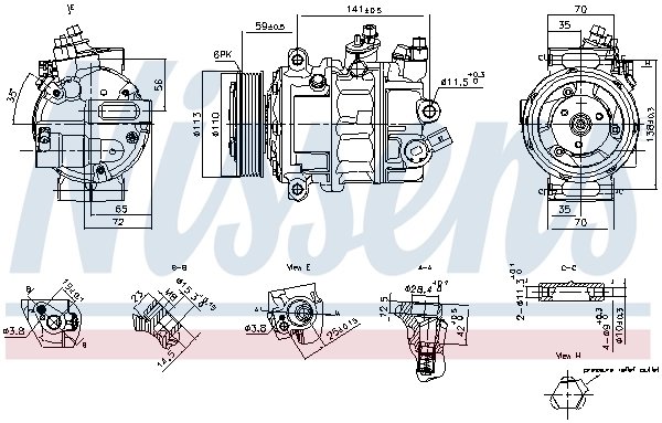 Compresor climatizare Nissens 890893