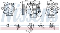 Compresor climatizare Nissens 890896
