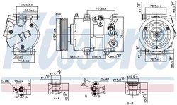 COMPRESOR CLIMATIZARE NISSENS 890899 - Compatibil cu HYUNDAI