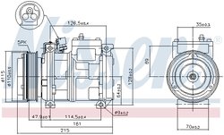 Compresor climatizare Nissens 89093
