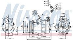 Compresor climatizare Nissens 89095