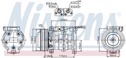 COMPRESOR CLIMATIZARE NISSENS 89099 - Compatibil cu SUZUKI