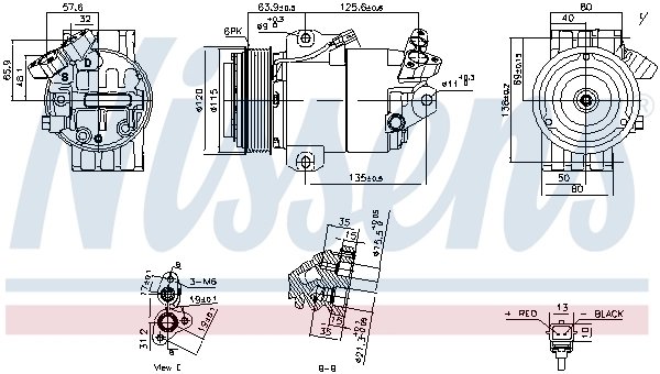 Compresor climatizare Nissens 891012