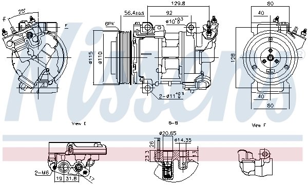 Compresor climatizare Nissens 891016