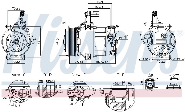 Compresor climatizare Nissens 891034