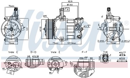 Compresor climatizare Nissens 891034