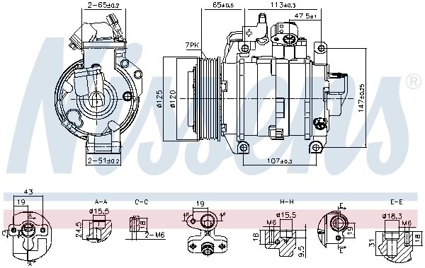 Compresor climatizare Nissens 891044