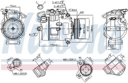 Compresor climatizare Nissens 89116