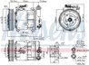 COMPRESOR CLIMATIZARE NISSENS 89120 - Compatibil cu ALFA ROMEO, FIAT, LANCIA