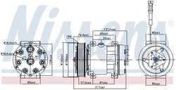 Compresor climatizare Nissens 89137