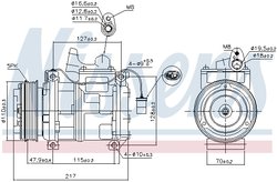 Compresor climatizare Nissens 89147