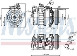COMPRESOR CLIMATIZARE NISSENS 89231 - Compatibil cu LAND ROVER, MG, ROVER
