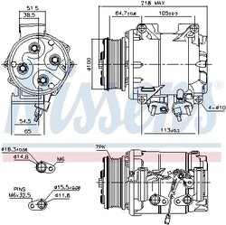 Compresor climatizare Nissens 89242
