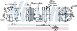 Compresor climatizare Nissens 89257