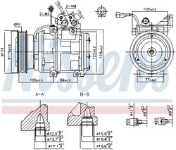COMPRESOR CLIMATIZARE NISSENS 89265 - Compatibil cu HYUNDAI, KIA