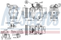 Compresor climatizare Nissens 89262