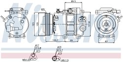 Compresor climatizare Nissens 89278