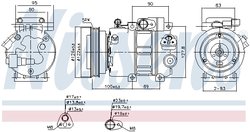 Compresor climatizare Nissens 89292