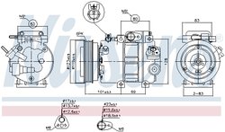 Compresor climatizare Nissens 89293