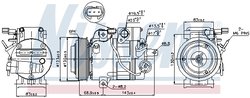 COMPRESOR CLIMATIZARE NISSENS 89304 - Compatibil cu HYUNDAI, KIA
