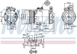 COMPRESOR CLIMATIZARE NISSENS 89322 - Compatibil cu LTI, OPEL, VAUXHALL