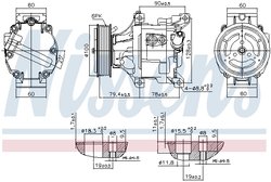 COMPRESOR CLIMATIZARE NISSENS 89324 - Compatibil cu FIAT, LANCIA
