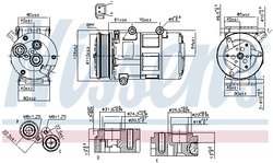 Compresor climatizare Nissens 89326