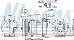 COMPRESOR CLIMATIZARE NISSENS 89330 - Compatibil cu ALFA ROMEO, FIAT