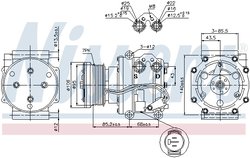 Compresor climatizare Nissens 89331