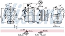 COMPRESOR CLIMATIZARE NISSENS 89341 - Compatibil cu BMW