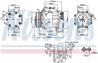 COMPRESOR CLIMATIZARE NISSENS 89347 - Compatibil cu CITROEN, FIAT, PEUGEOT