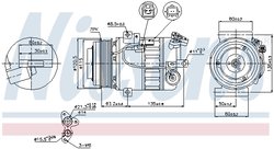 COMPRESOR CLIMATIZARE NISSENS 89392 - Compatibil cu NISSAN, RENAULT