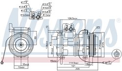 COMPRESOR CLIMATIZARE NISSENS 89414 - Compatibil cu IVECO