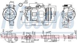 Compresor climatizare Nissens 89422